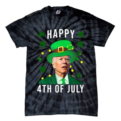 Happy 4th Of July Joe Biden St Patrick's Day Funny Tie-Dye T-Shirt