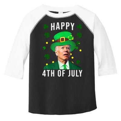 Happy 4th Of July Joe Biden St Patrick's Day Funny Toddler Fine Jersey T-Shirt