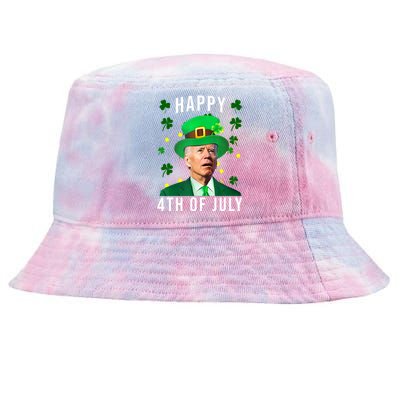 Happy 4th Of July Joe Biden St Patrick's Day Funny Tie-Dyed Bucket Hat