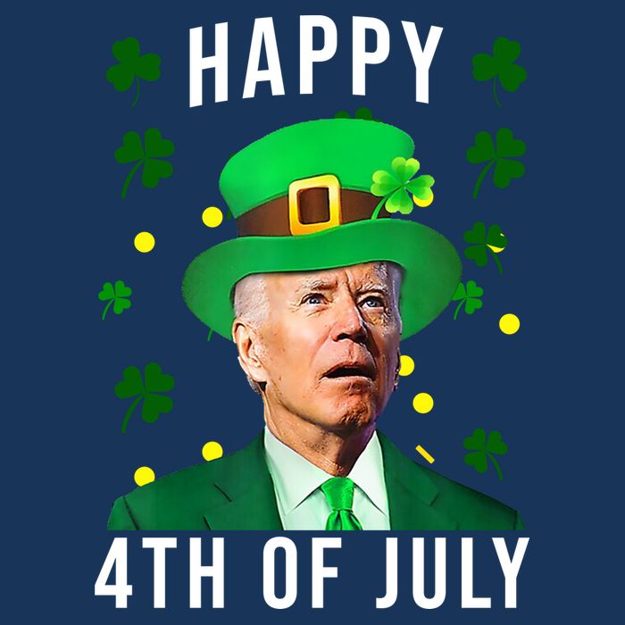 Happy 4th Of July Joe Biden St Patrick's Day Funny Infant Baby Jersey Bodysuit