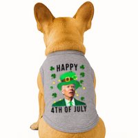 Happy 4th Of July Joe Biden St Patrick's Day Funny Doggie Tank
