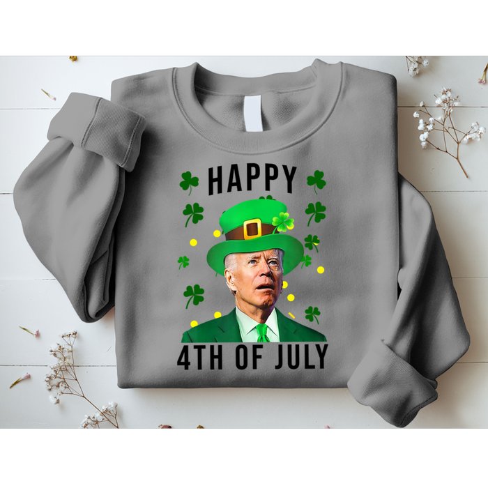 Happy 4th Of July Joe Biden St Patrick's Day Funny Sweatshirt