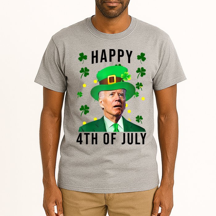 Happy 4th Of July Joe Biden St Patrick's Day Funny Tall T-Shirt