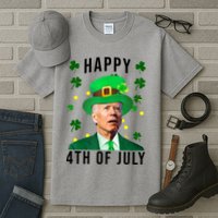 Happy 4th Of July Joe Biden St Patrick's Day Funny Tall T-Shirt