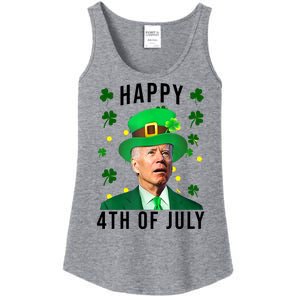 Happy 4th Of July Joe Biden St Patrick's Day Funny Ladies Essential Tank