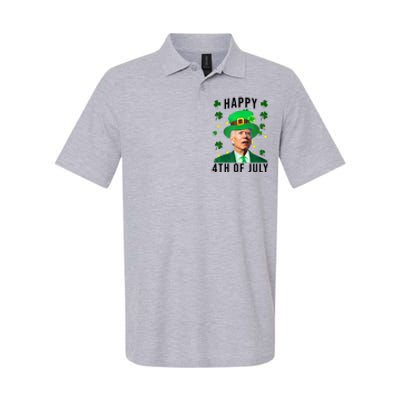 Happy 4th Of July Joe Biden St Patrick's Day Funny Softstyle Adult Sport Polo