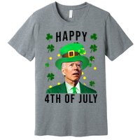 Happy 4th Of July Joe Biden St Patrick's Day Funny Premium T-Shirt