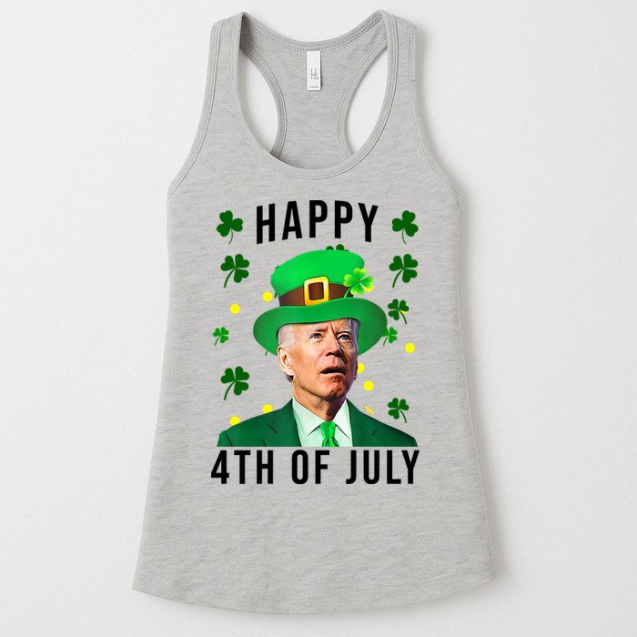 Happy 4th Of July Joe Biden St Patrick's Day Funny Womens Tank Top