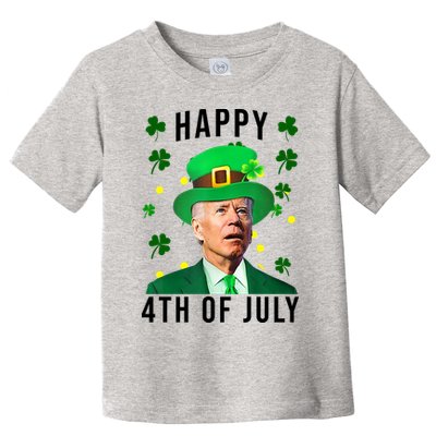 Happy 4th Of July Joe Biden St Patrick's Day Funny Toddler T-Shirt