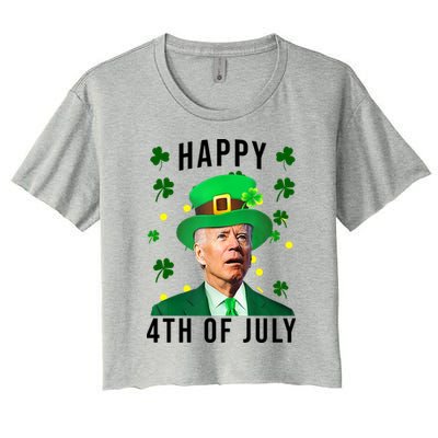 Happy 4th Of July Joe Biden St Patrick's Day Funny Crop Top