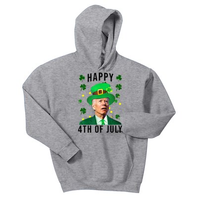 Happy 4th Of July Joe Biden St Patrick's Day Funny Kids Hoodie