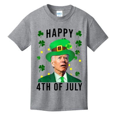 Happy 4th Of July Joe Biden St Patrick's Day Funny Kids T-Shirt