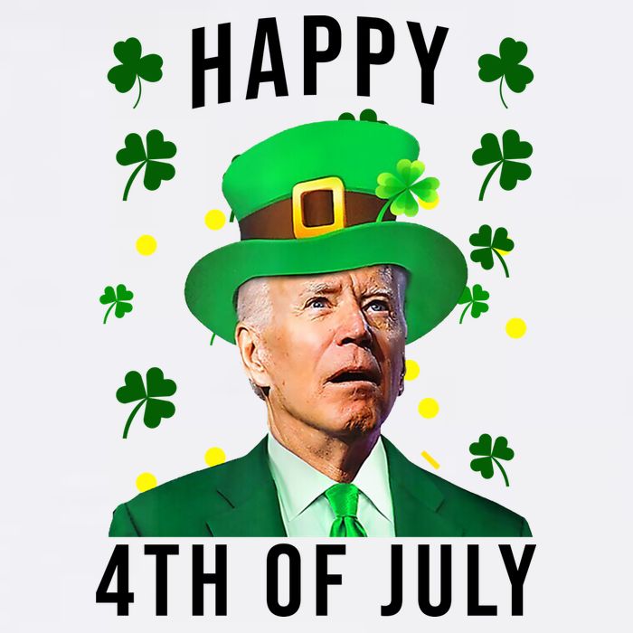 Happy 4th Of July Joe Biden St Patrick's Day Funny Garment-Dyed Sweatshirt
