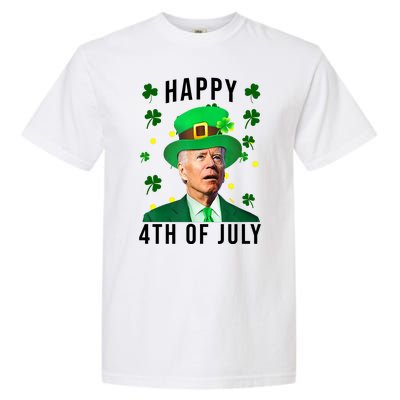 Happy 4th Of July Joe Biden St Patrick's Day Funny Garment-Dyed Heavyweight T-Shirt