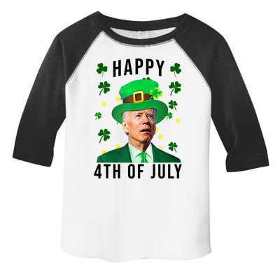 Happy 4th Of July Joe Biden St Patrick's Day Funny Toddler Fine Jersey T-Shirt