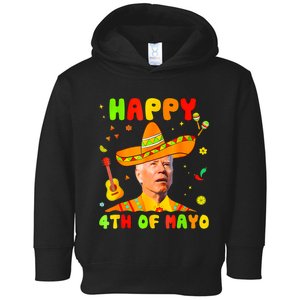 Happy 4th Of Mayo Funny Joe Biden Confused Cinco De Mayo Toddler Hoodie