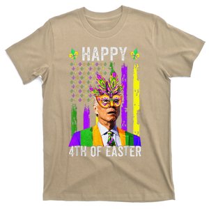 Happy 4th Of Easter Funny Joe Biden Mardi Gras Shenanigans T-Shirt