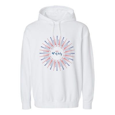 Happy 4th Of July Garment-Dyed Fleece Hoodie