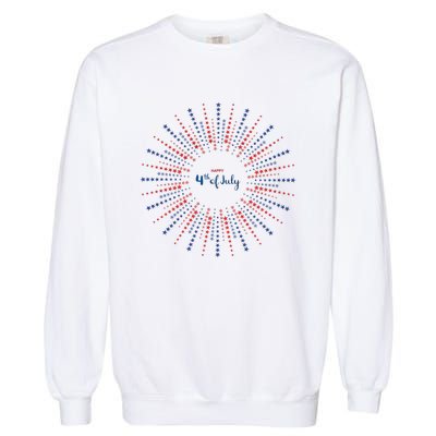 Happy 4th Of July Garment-Dyed Sweatshirt