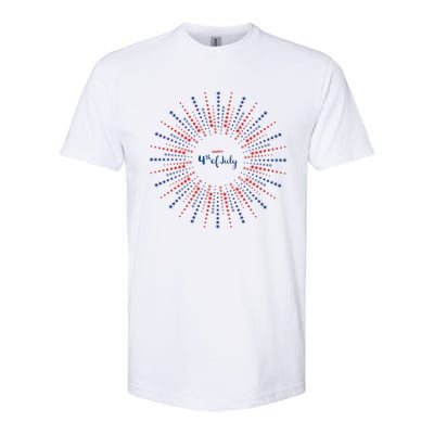 Happy 4th Of July Softstyle CVC T-Shirt