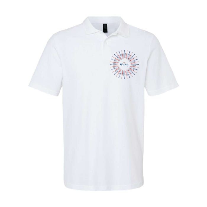 Happy 4th Of July Softstyle Adult Sport Polo