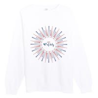 Happy 4th Of July Premium Crewneck Sweatshirt