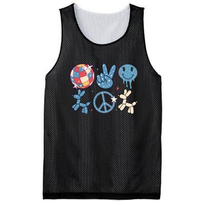 Happy 4th Of July Retro Gift Mesh Reversible Basketball Jersey Tank