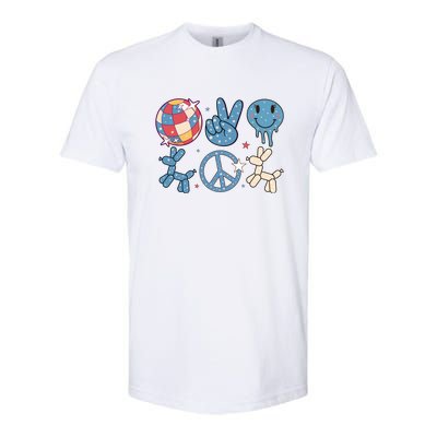 Happy 4th Of July Retro Gift Softstyle CVC T-Shirt