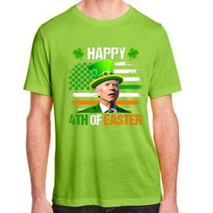 Happy 4th Of Easter Joe Biden St Patricks Day Leprechaun American Flag Adult ChromaSoft Performance T-Shirt