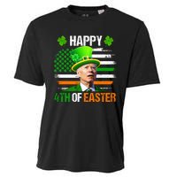 Happy 4th Of Easter Joe Biden St Patricks Day Leprechaun American Flag Cooling Performance Crew T-Shirt