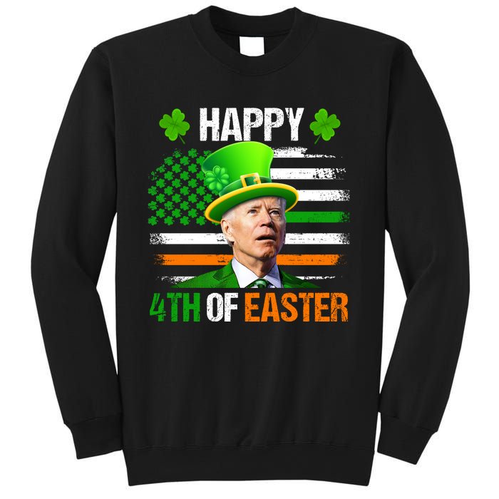 Happy 4th Of Easter Joe Biden St Patricks Day Leprechaun American Flag Sweatshirt