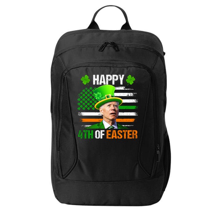 Happy 4th Of Easter Joe Biden St Patricks Day Leprechaun American Flag City Backpack