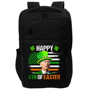 Happy 4th Of Easter Joe Biden St Patricks Day Leprechaun American Flag Impact Tech Backpack