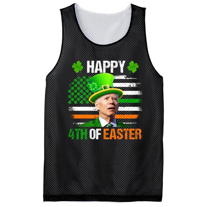 Happy 4th Of Easter Joe Biden St Patricks Day Leprechaun American Flag Mesh Reversible Basketball Jersey Tank