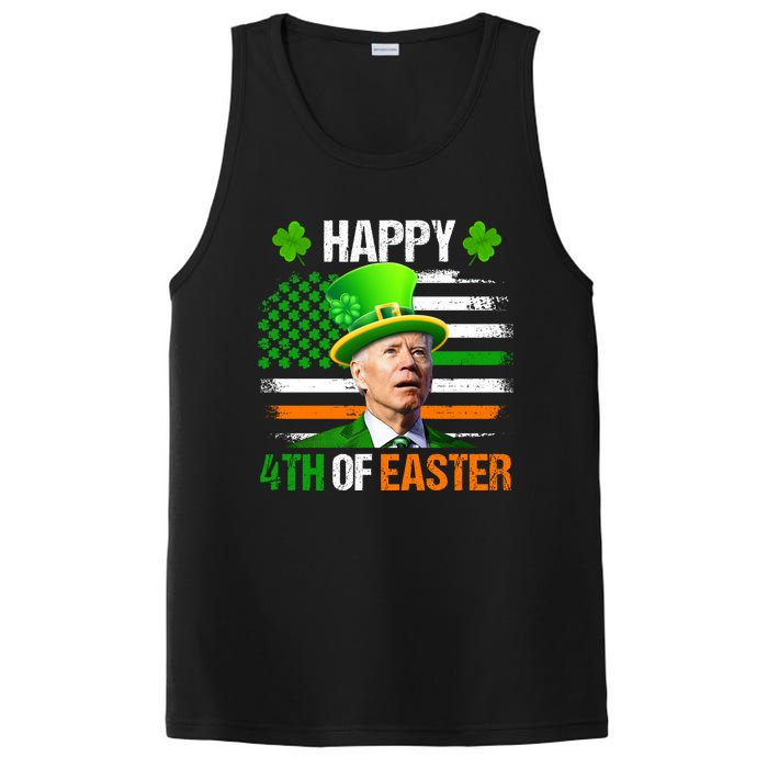 Happy 4th Of Easter Joe Biden St Patricks Day Leprechaun American Flag PosiCharge Competitor Tank