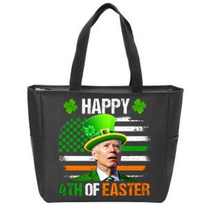 Happy 4th Of Easter Joe Biden St Patricks Day Leprechaun American Flag Zip Tote Bag