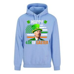 Happy 4th Of Easter Joe Biden St Patricks Day Leprechaun American Flag Unisex Surf Hoodie