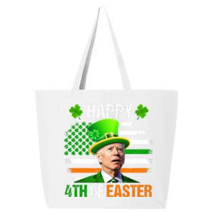 Happy 4th Of Easter Joe Biden St Patricks Day Leprechaun American Flag 25L Jumbo Tote