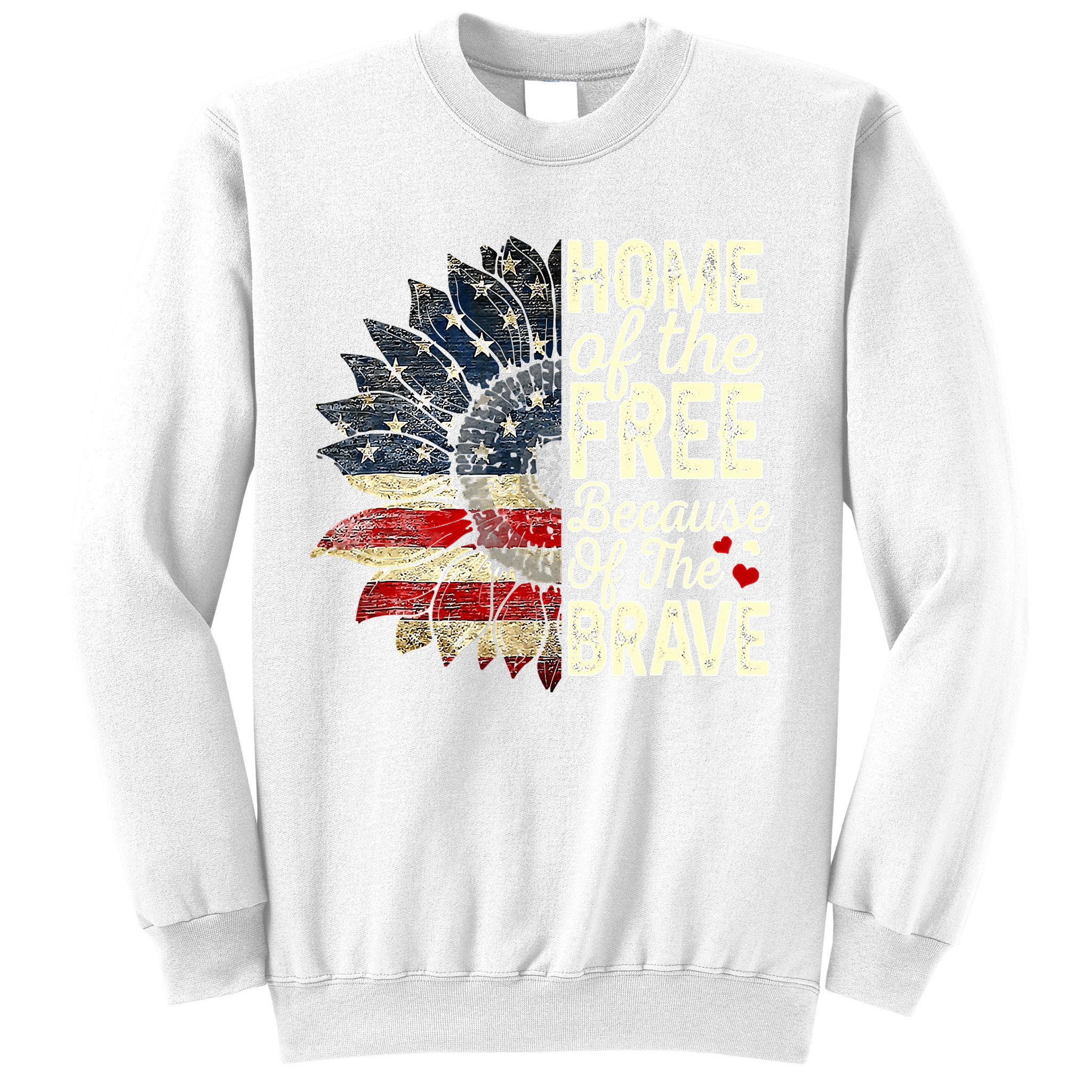 Happy 4th Of July Sunflower Sweatshirt