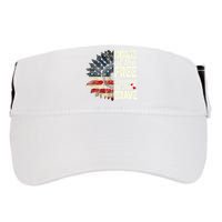 Happy 4th Of July Sunflower Adult Drive Performance Visor