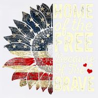 Happy 4th Of July Sunflower Adult Drive Performance Visor