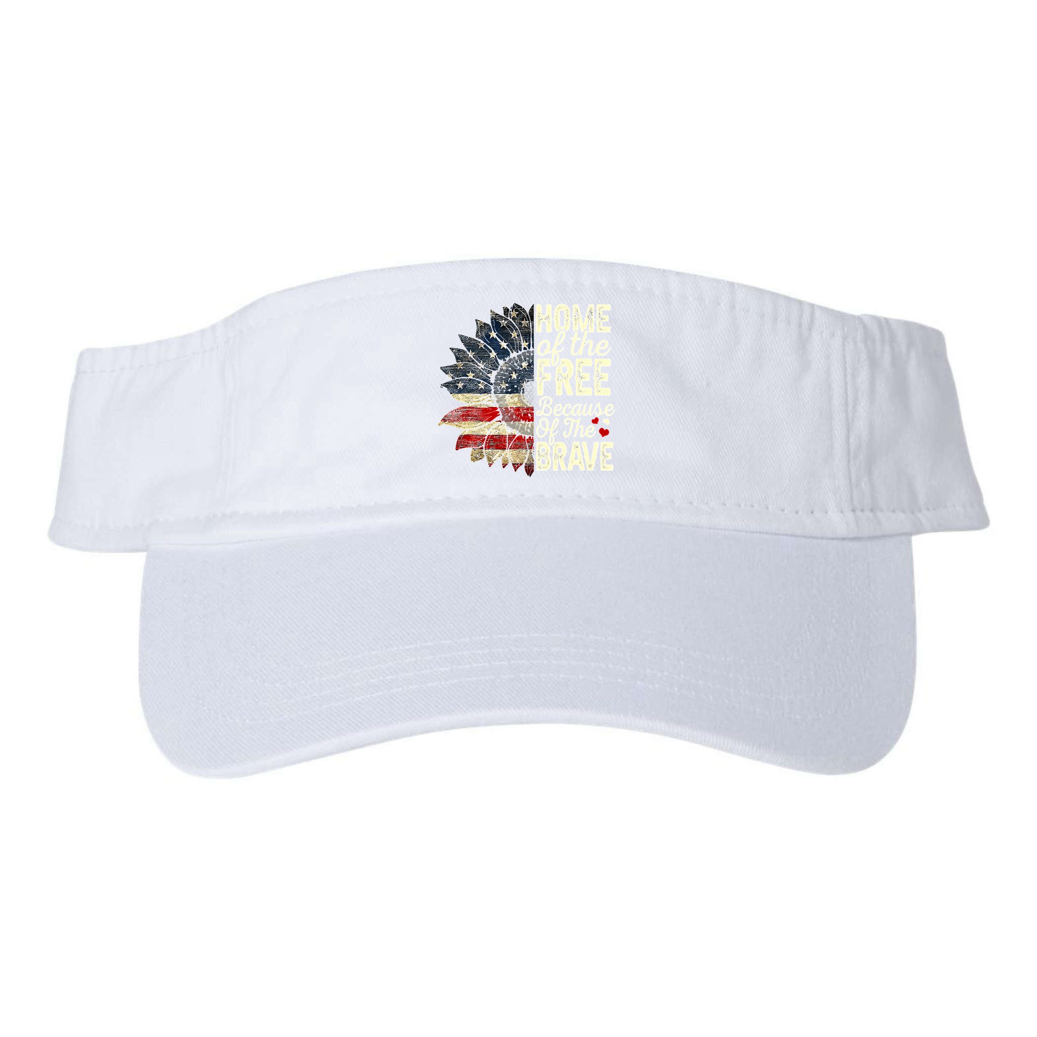 Happy 4th Of July Sunflower Visor