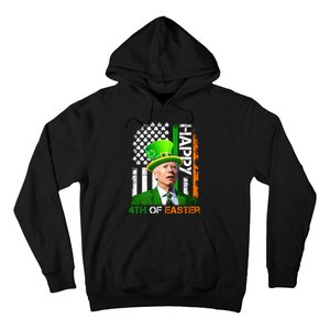 Happy 4th Of Easter Joe Biden St Patricks Day Leprechaun American Flag Hoodie