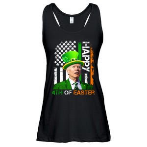 Happy 4th Of Easter Joe Biden St Patricks Day Leprechaun American Flag Ladies Essential Flowy Tank