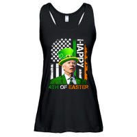 Happy 4th Of Easter Joe Biden St Patricks Day Leprechaun American Flag Ladies Essential Flowy Tank