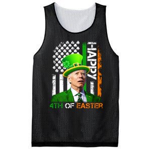 Happy 4th Of Easter Joe Biden St Patricks Day Leprechaun American Flag Mesh Reversible Basketball Jersey Tank