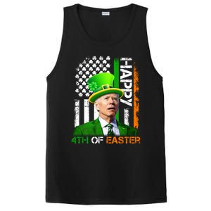 Happy 4th Of Easter Joe Biden St Patricks Day Leprechaun American Flag PosiCharge Competitor Tank