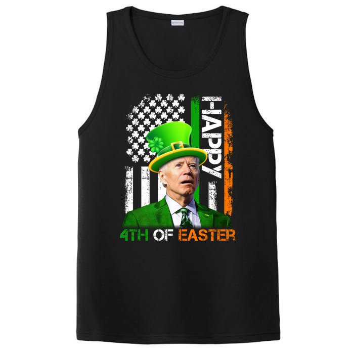 Happy 4th Of Easter Joe Biden St Patricks Day Leprechaun American Flag PosiCharge Competitor Tank