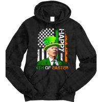 Happy 4th Of Easter Joe Biden St Patricks Day Leprechaun American Flag Tie Dye Hoodie