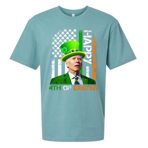 Happy 4th Of Easter Joe Biden St Patricks Day Leprechaun American Flag Sueded Cloud Jersey T-Shirt